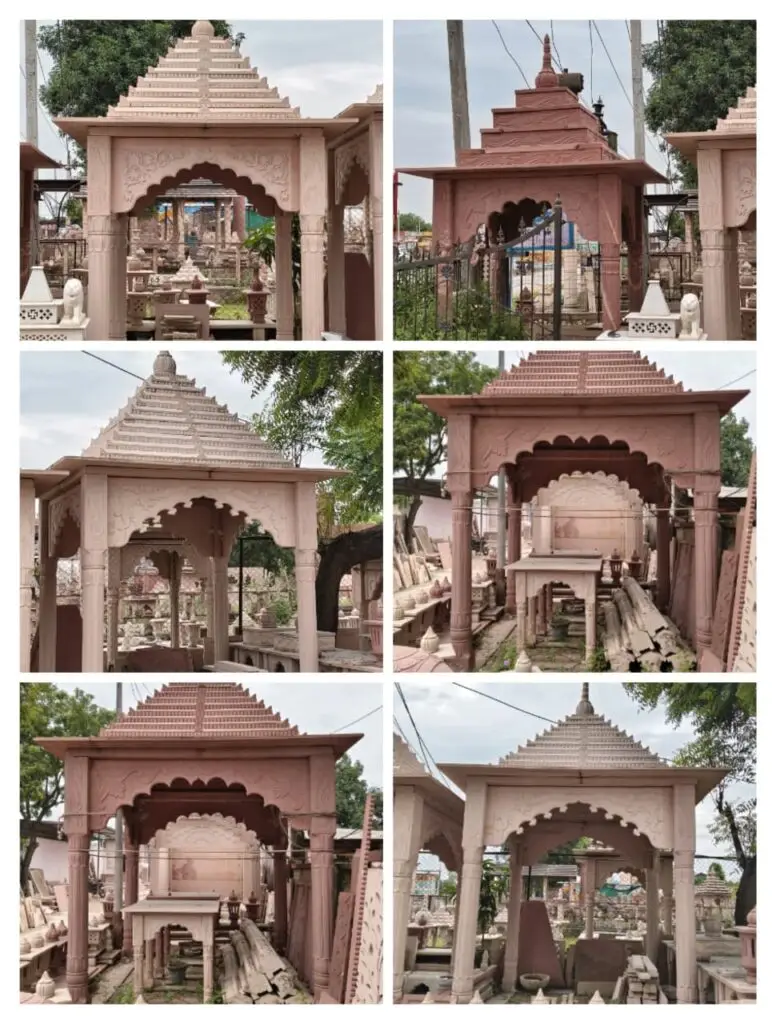 Red and Pink Sandstone Chatri 
