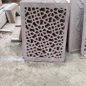red sandstone jali