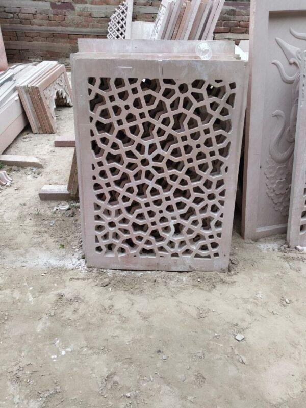 red sandstone jali