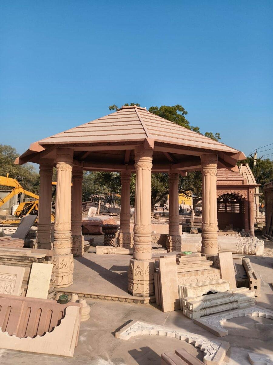 Sandstone gazebo and chhatri manufactured in Dausa Rajasthan