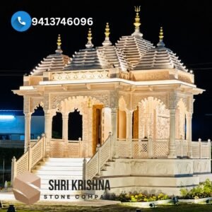 Big Size Sandstone Temple with five-dome architectural design